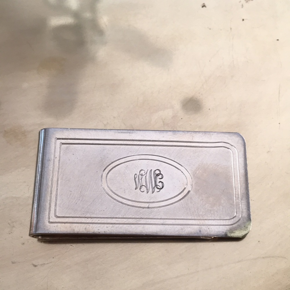 Monogram money clip